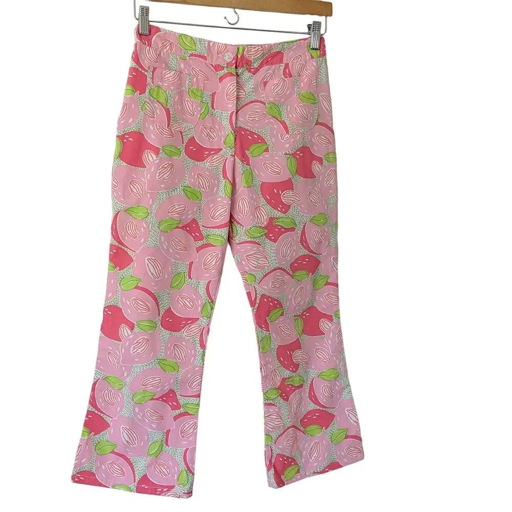 Lilly Pulitzer Girls Pants 14 Peach All‎ Over Print